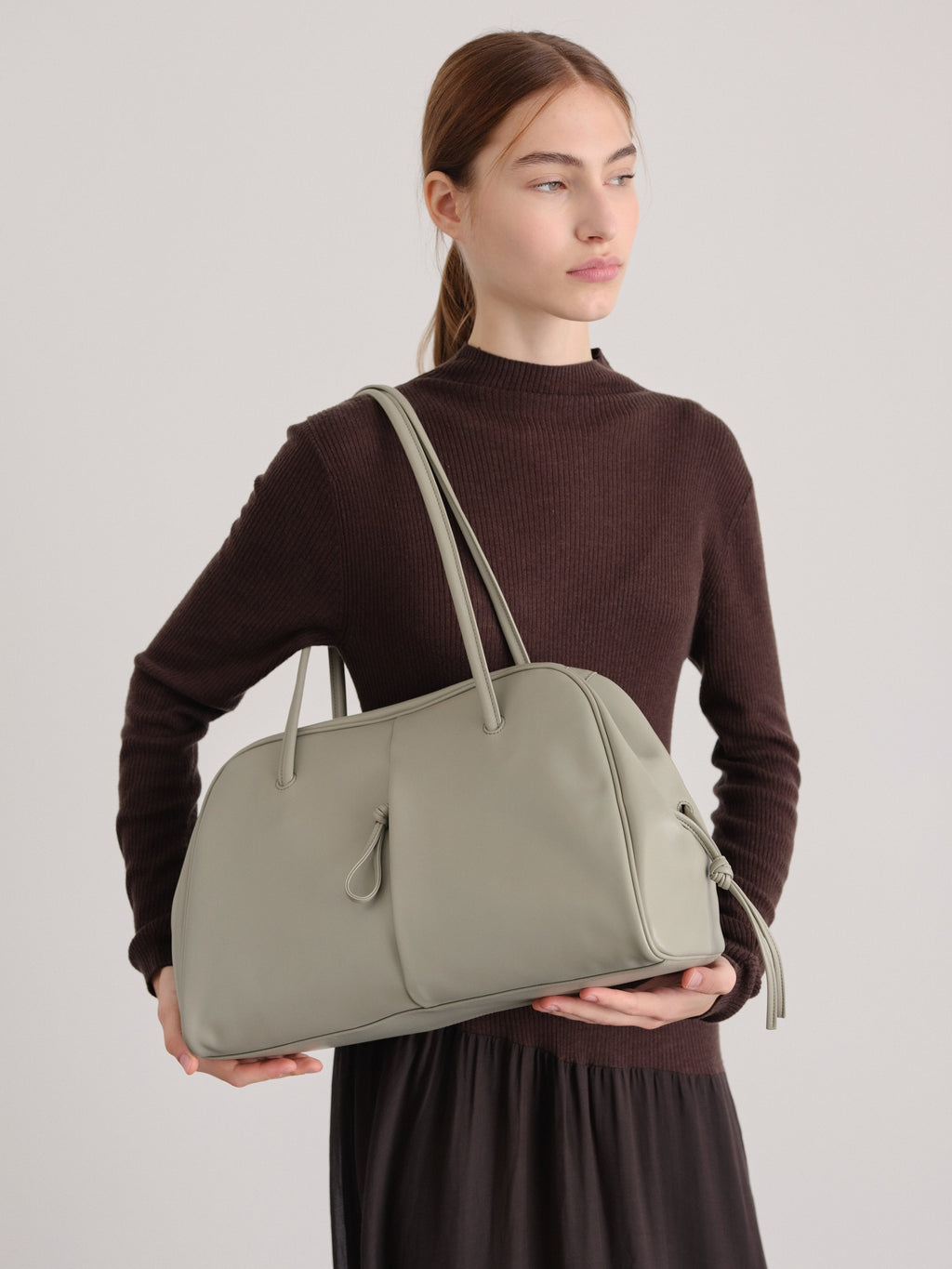Sac à bandoulière en cuir végétalien de qualité supérieure, imperméable et résistant aux rayures