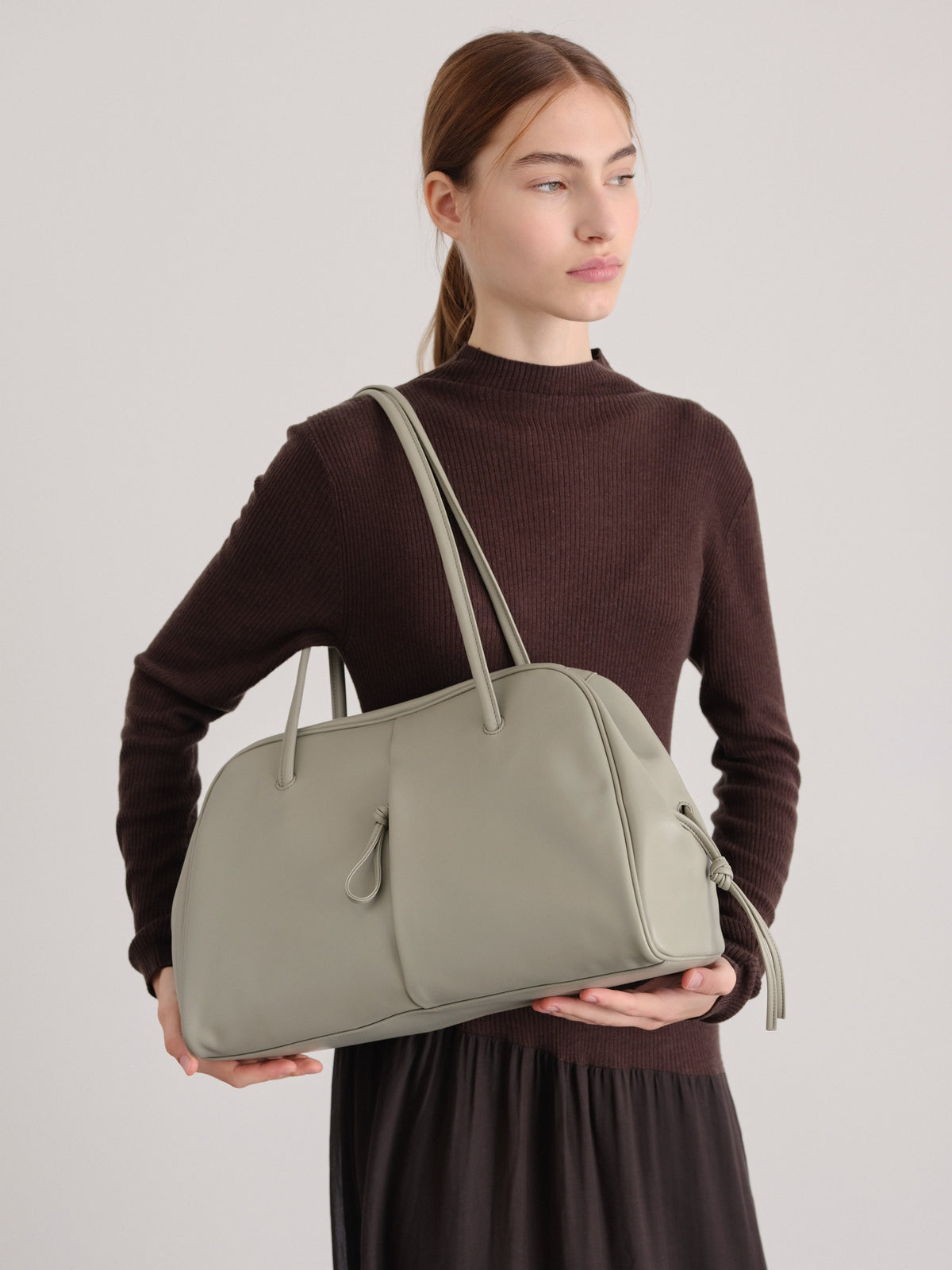 Sac à bandoulière en cuir végétalien de qualité supérieure, imperméable et résistant aux rayures