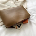 Black Shoulder Hobo Bag, Adjustable Strap, Smooth Leather-Look Finish