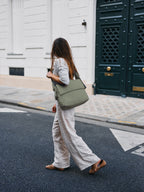 Sac à bandoulière matelassé Querida – Sac à bandoulière avec rabat, léger et spacieux