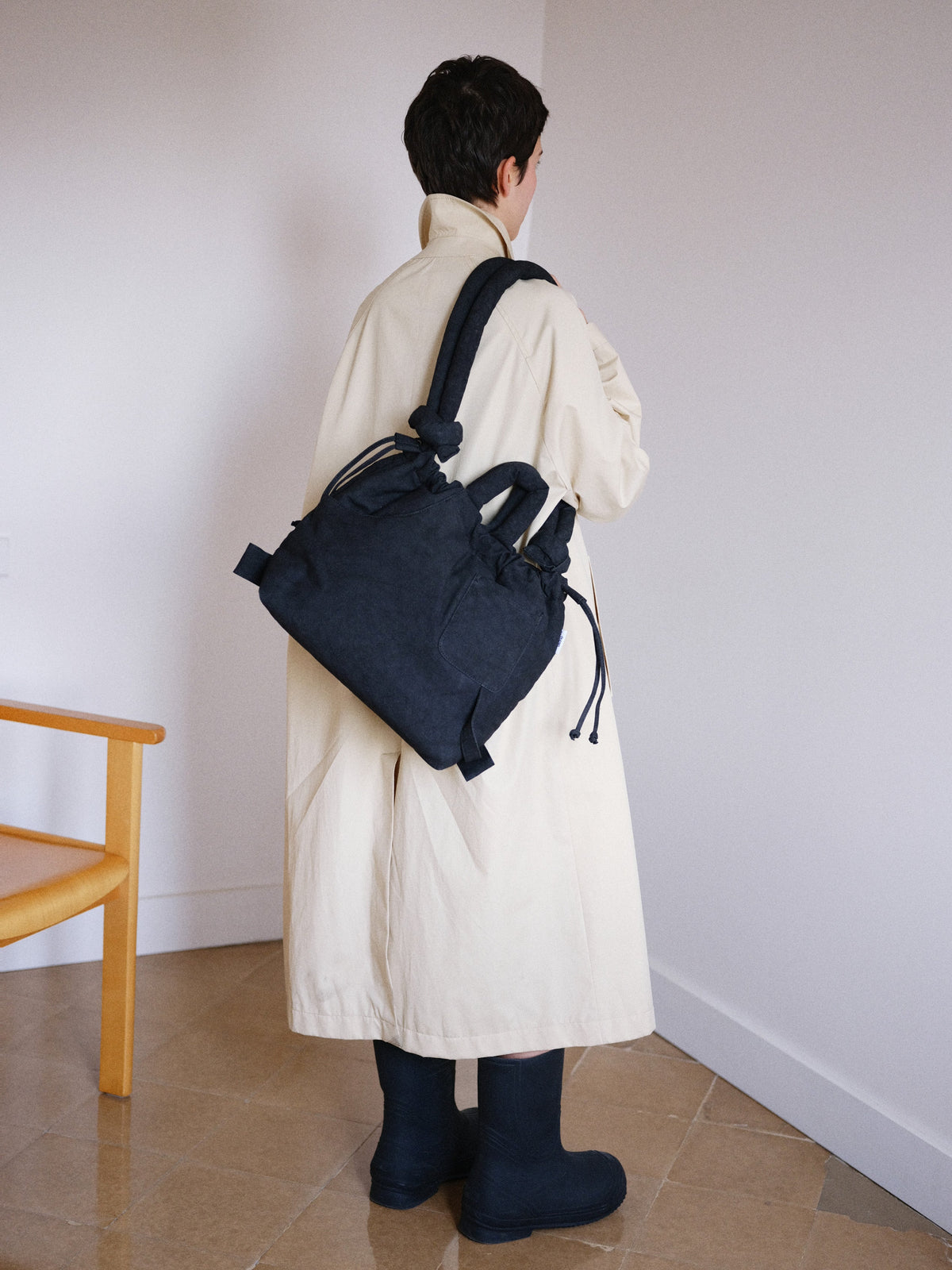 Sac Ona Washed – Sac en coton lavé, convient aux ordinateurs portables jusqu'à 17 pouces