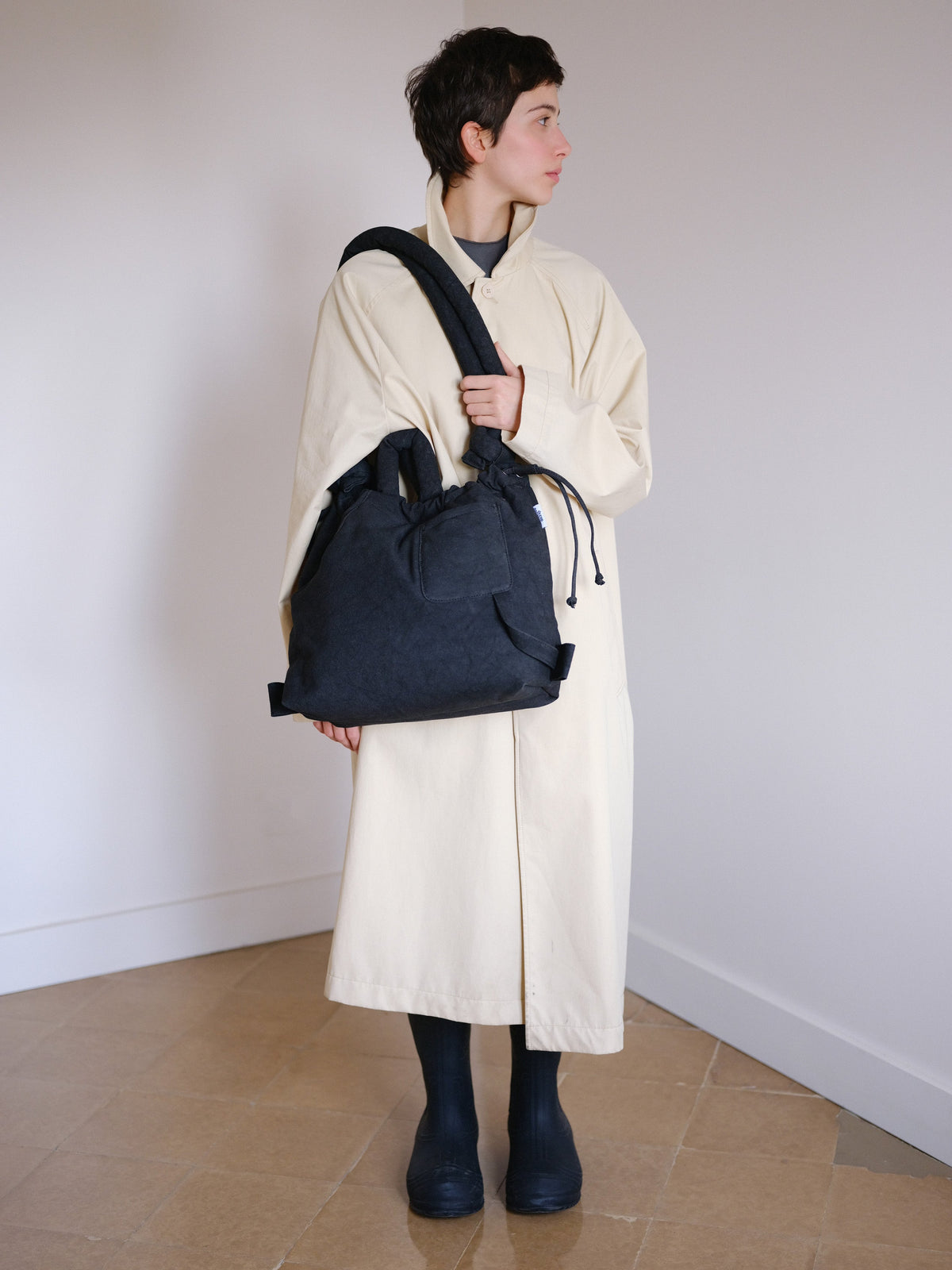 Sac Ona Washed – Sac en coton lavé, convient aux ordinateurs portables jusqu'à 17 pouces