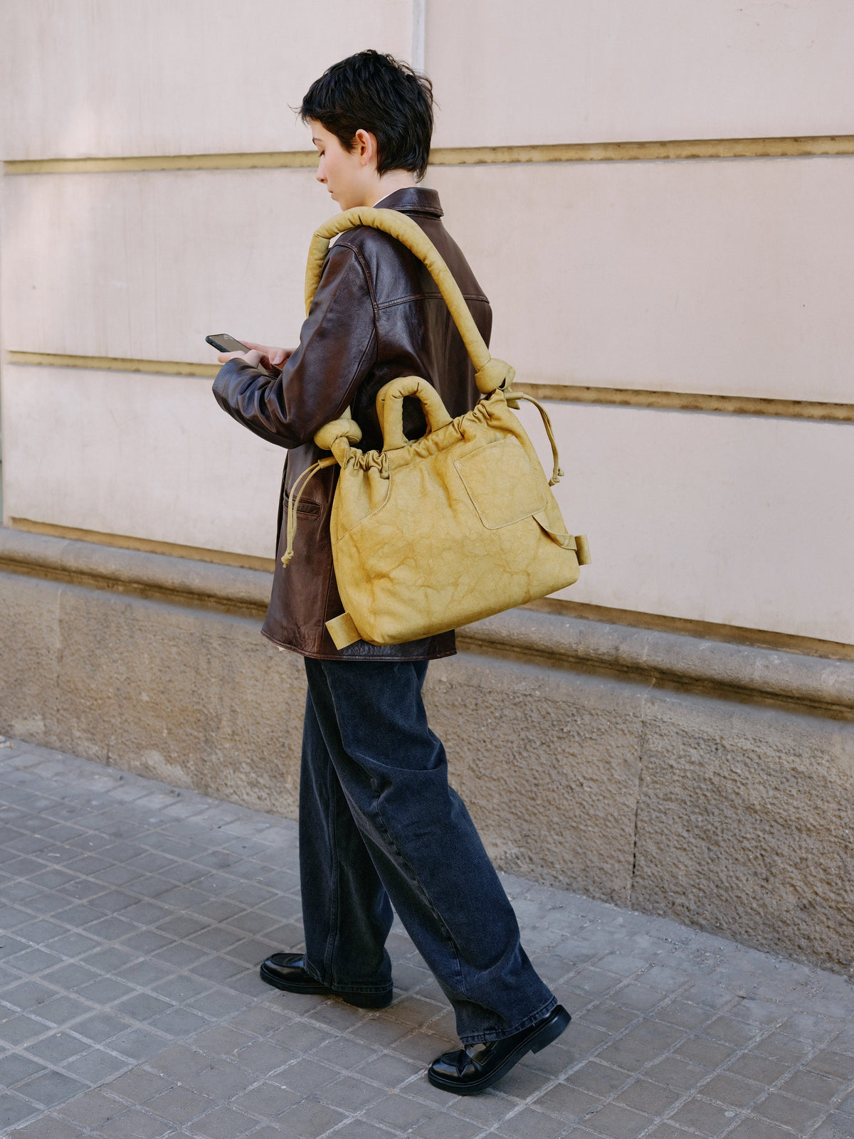 Sac Ona Washed – Sac en coton lavé, convient aux ordinateurs portables jusqu'à 17 pouces