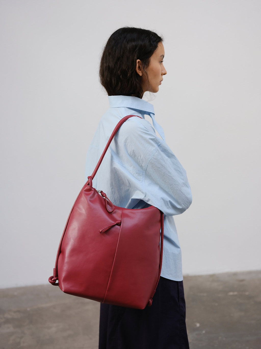 Sac Elio – Sac convertible en cuir vegan, porté épaule, croisé ou sac à dos