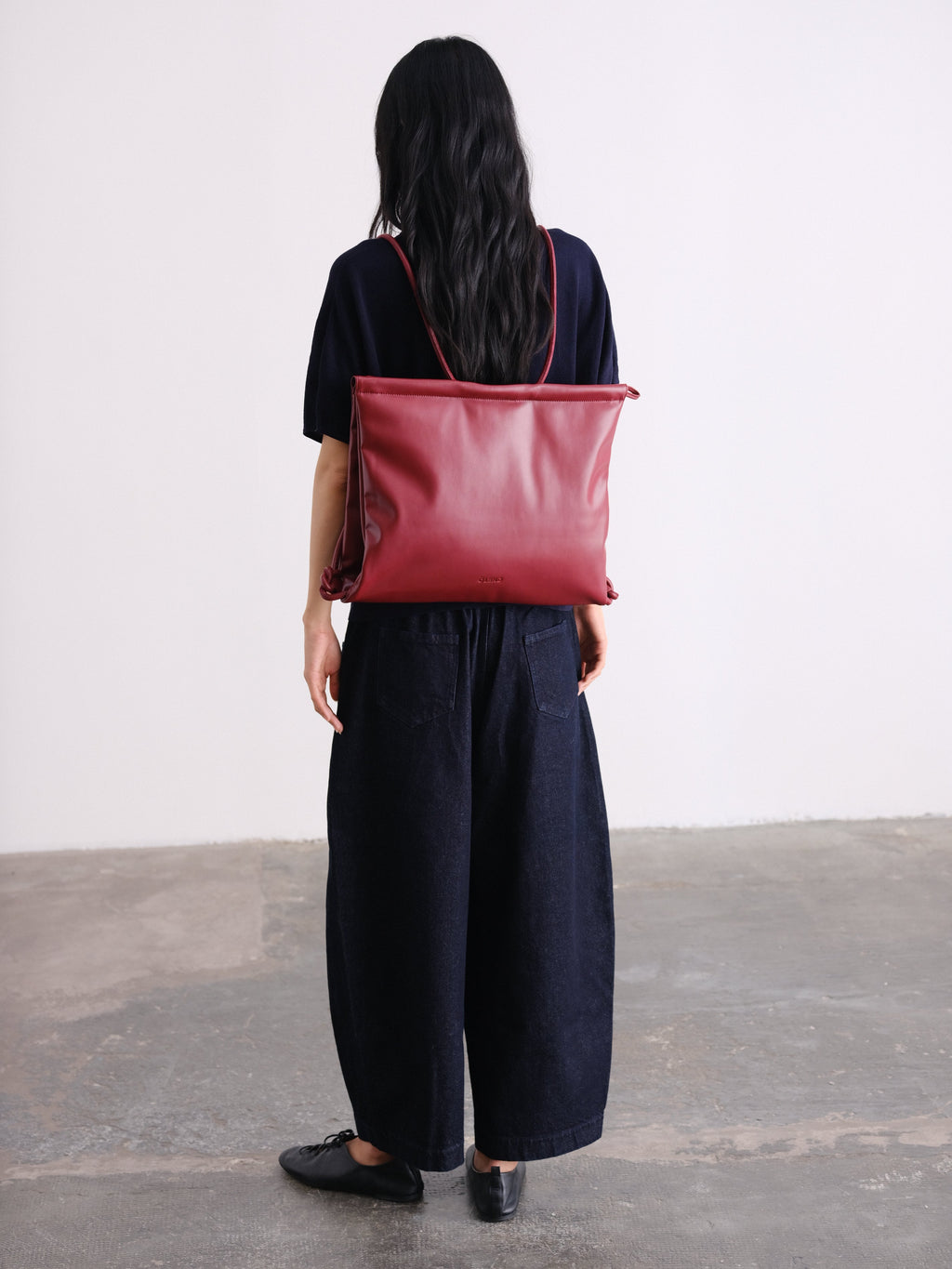 Sac pliable – Sac polyvalent en cuir végétalien, porté en cabas, en bandoulière ou en sac à dos