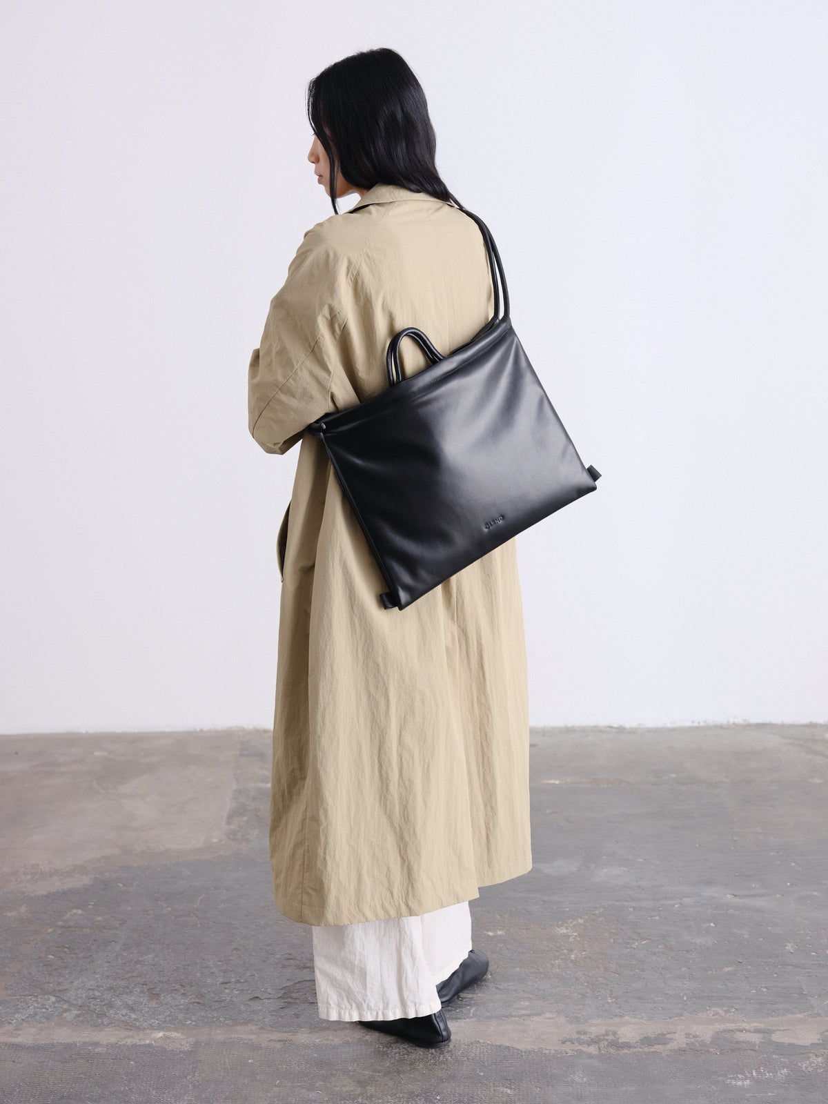 Sac pliable – Sac polyvalent en cuir végétalien, porté en cabas, en bandoulière ou en sac à dos
