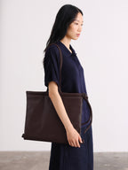 Sac pliable – Sac polyvalent en cuir végétalien, porté en cabas, en bandoulière ou en sac à dos