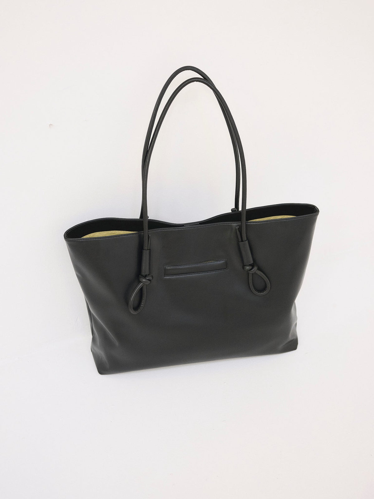 Sac Jane – Grand cabas en daim souple, anses nouées signature