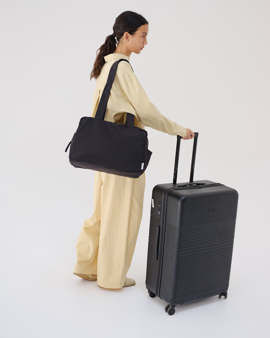 Sac de voyage léger – fourre-tout pliable et léger, tissu résistant à l'eau, passant pour valise