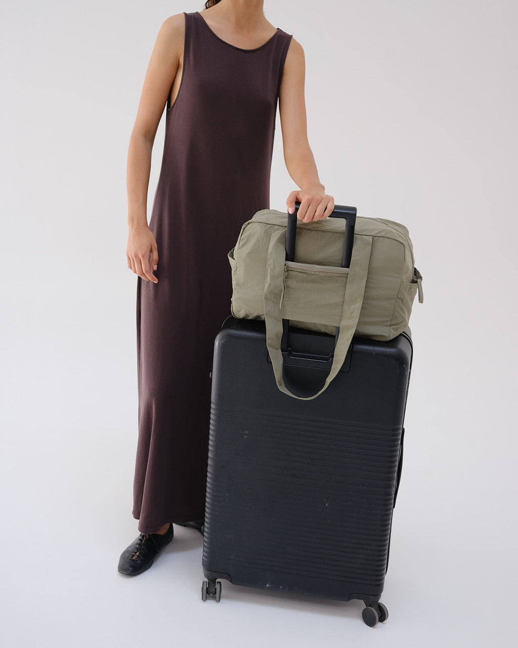 Sac de voyage léger – fourre-tout pliable et léger, tissu résistant à l'eau, passant pour valise