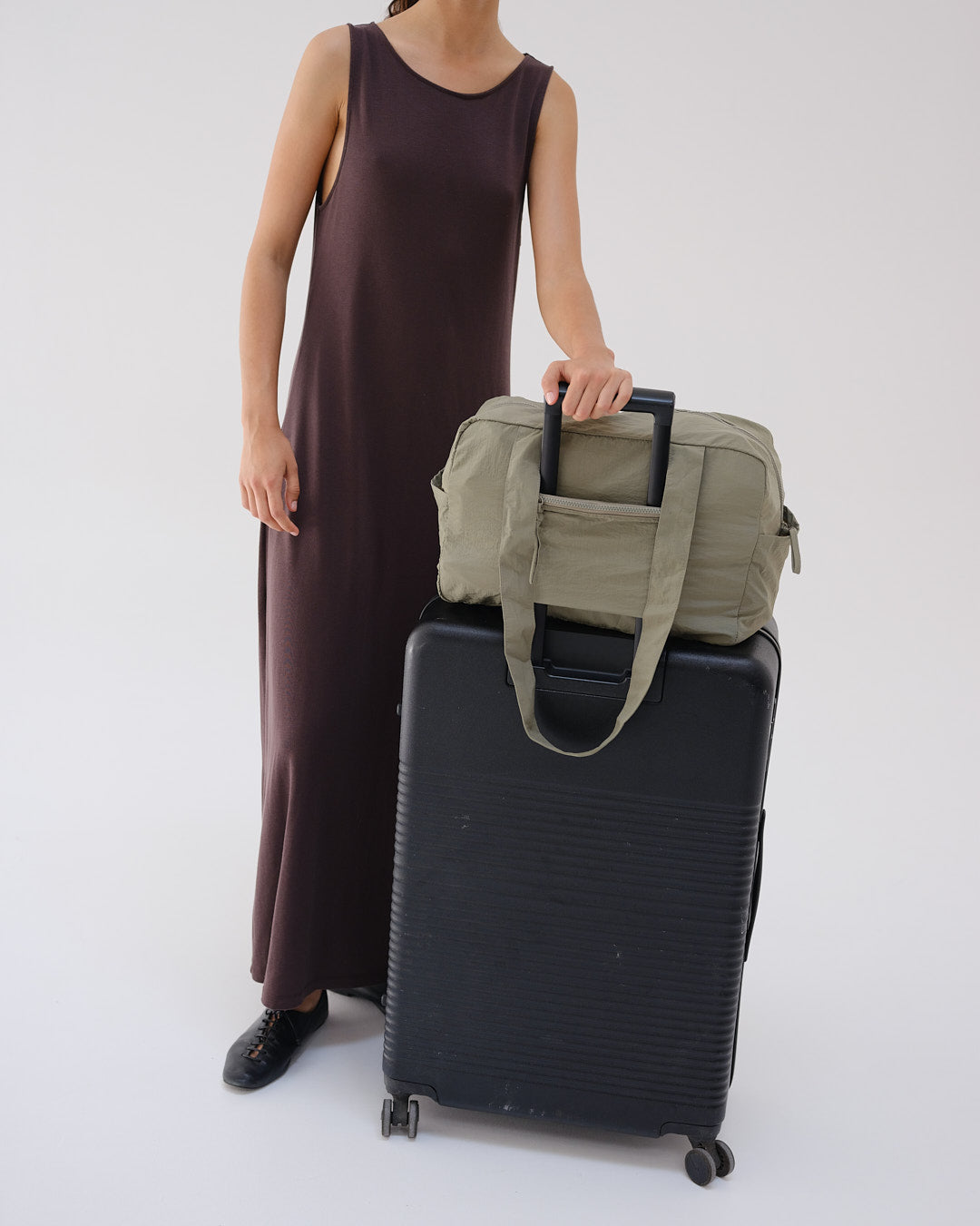Sac de voyage léger – fourre-tout pliable et léger, tissu résistant à l'eau, passant pour valise