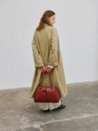 Sac à bandoulière en cuir végétalien de qualité supérieure, imperméable et résistant aux rayures
