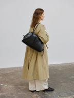 Sac à bandoulière en cuir végétalien de qualité supérieure, imperméable et résistant aux rayures