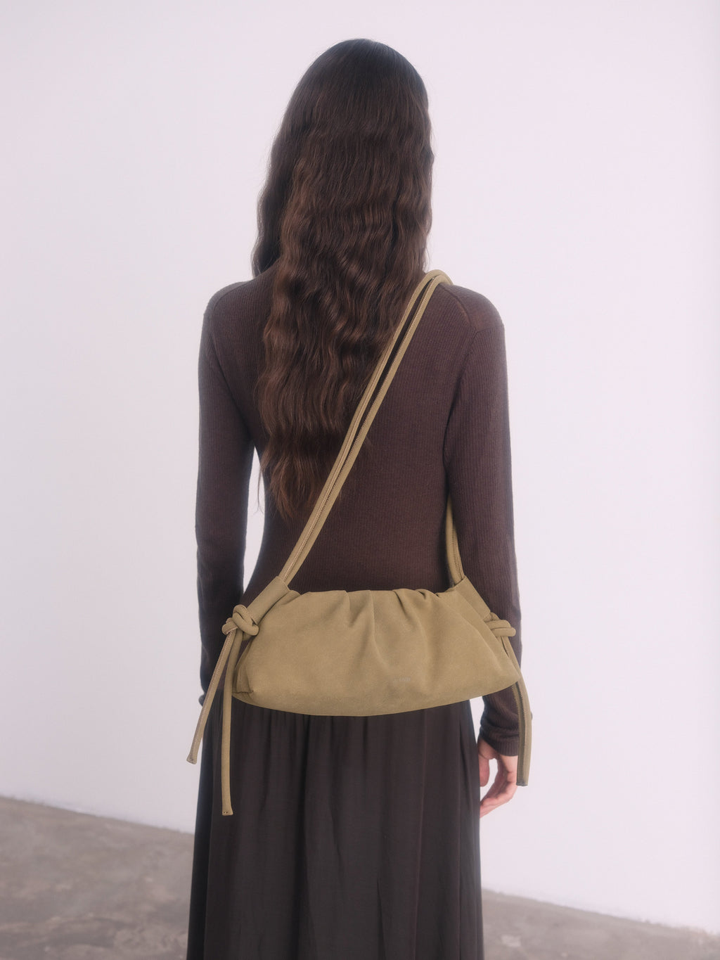 Dumpling Bag – Gathered Vegan Leather Bag, Adjustable Double Handle, Day to Night