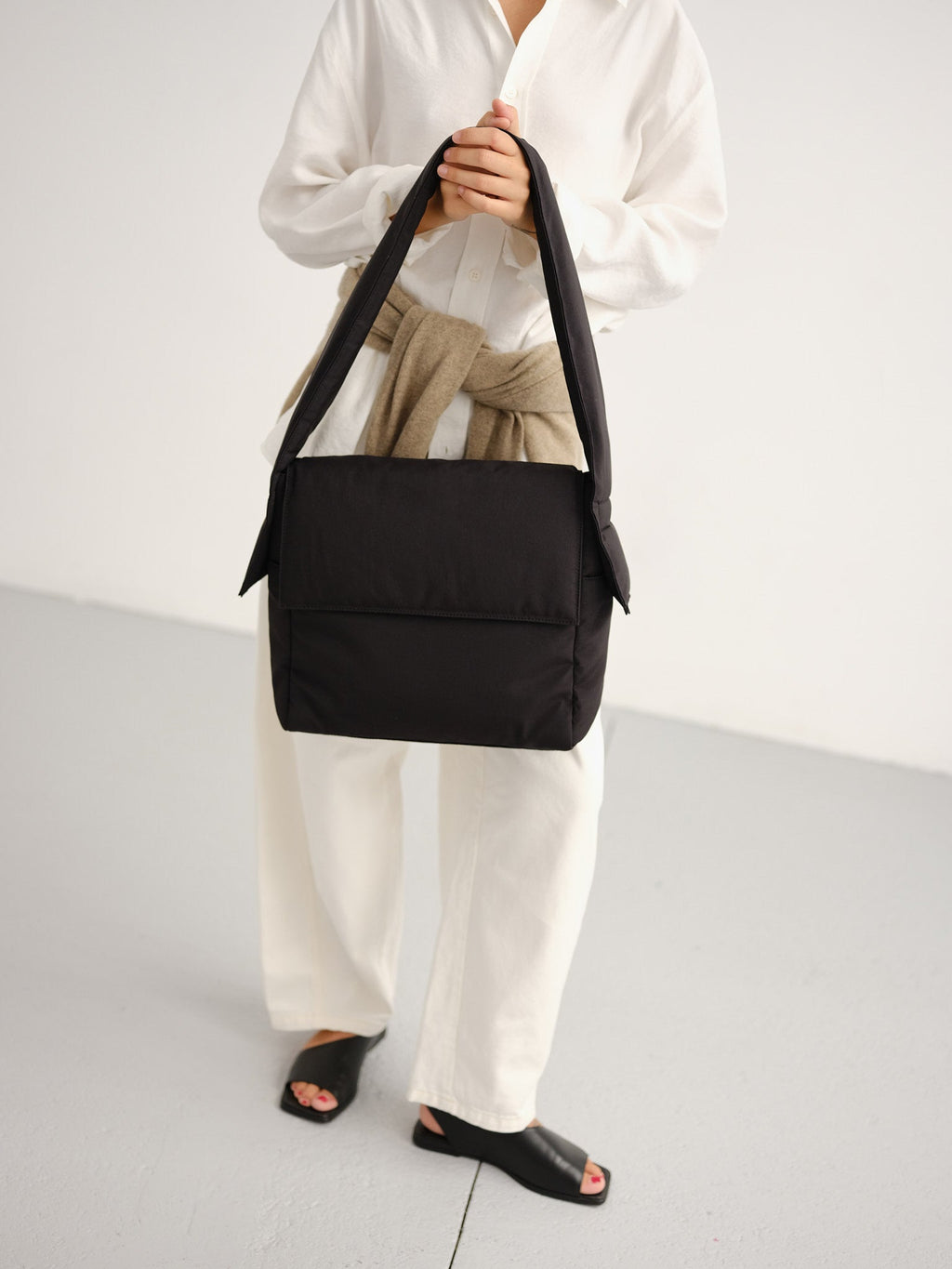 Sac à bandoulière matelassé Querida – Sac à bandoulière avec rabat, léger et spacieux