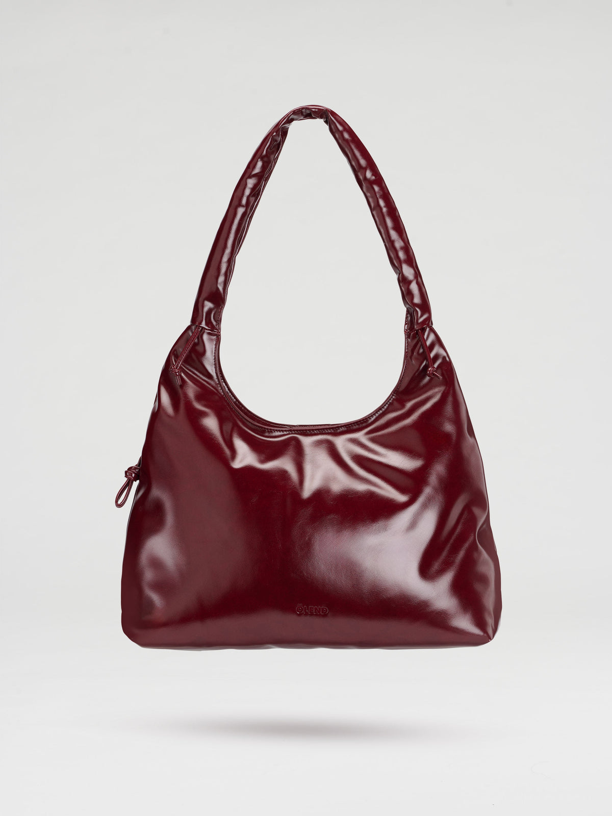 Premium Vegan Leather Hobo Bag, Water-Repellent, Adjustable Scrunchy Strap