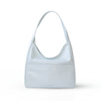 Sac cabas à anses longues et fines, finition aspect cuir lisse