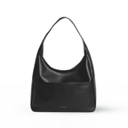 Sac cabas à anses longues et fines, finition aspect cuir lisse
