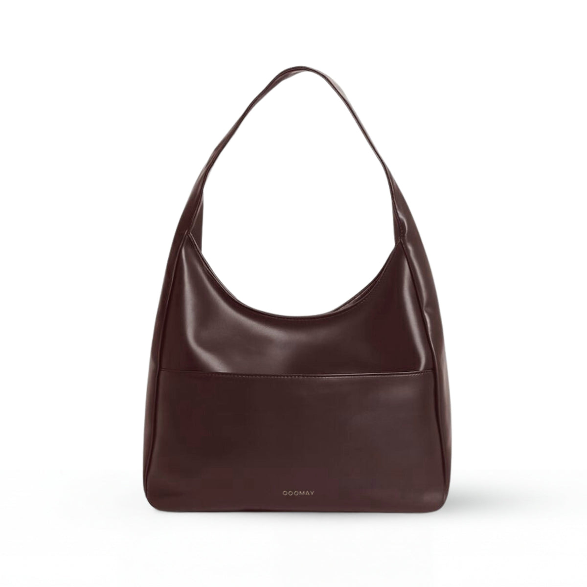 Tote Bag with Long Slim Handles, Smooth Leather-Look Finish