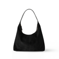 Sac hobo aspect daim, fermeture zippée, anse épaule unique