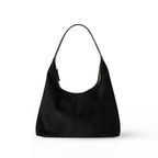 Sac hobo aspect daim, fermeture zippée, anse épaule unique