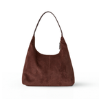 Sac hobo aspect daim, fermeture zippée, anse épaule unique