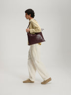 Sac pliable – Sac polyvalent en cuir végétalien, porté en cabas, en bandoulière ou en sac à dos