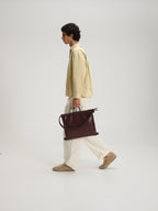 Sac pliable – Sac polyvalent en cuir végétalien, porté en cabas, en bandoulière ou en sac à dos