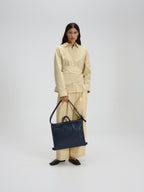 Sac pliable – Sac polyvalent en cuir végétalien, porté en cabas, en bandoulière ou en sac à dos