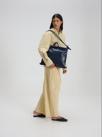 Sac pliable – Sac polyvalent en cuir végétalien, porté en cabas, en bandoulière ou en sac à dos