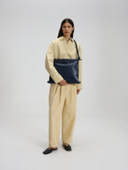Sac pliable – Sac polyvalent en cuir végétalien, porté en cabas, en bandoulière ou en sac à dos