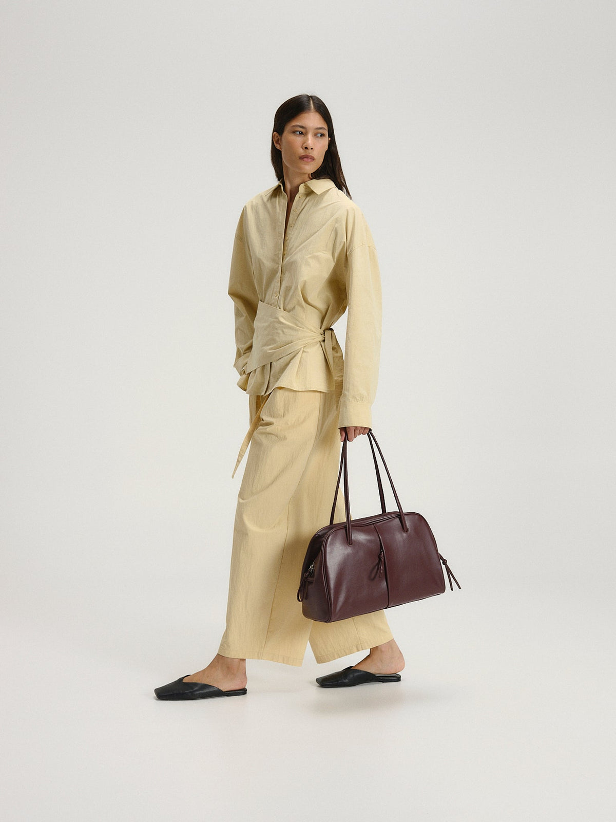 Sac à bandoulière en cuir végétalien de qualité supérieure, imperméable et résistant aux rayures