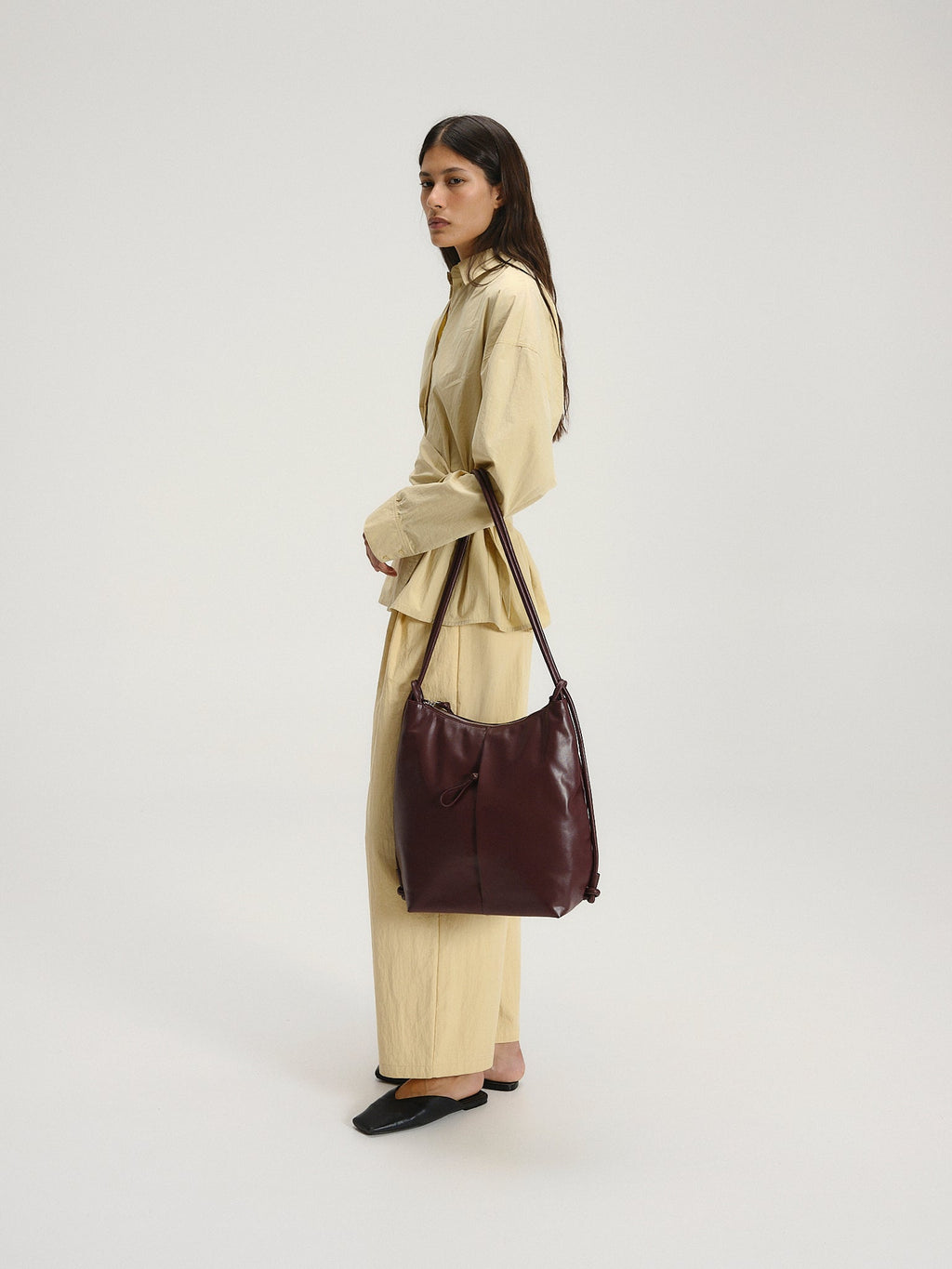 Sac Elio – Sac convertible en cuir vegan, porté épaule, croisé ou sac à dos