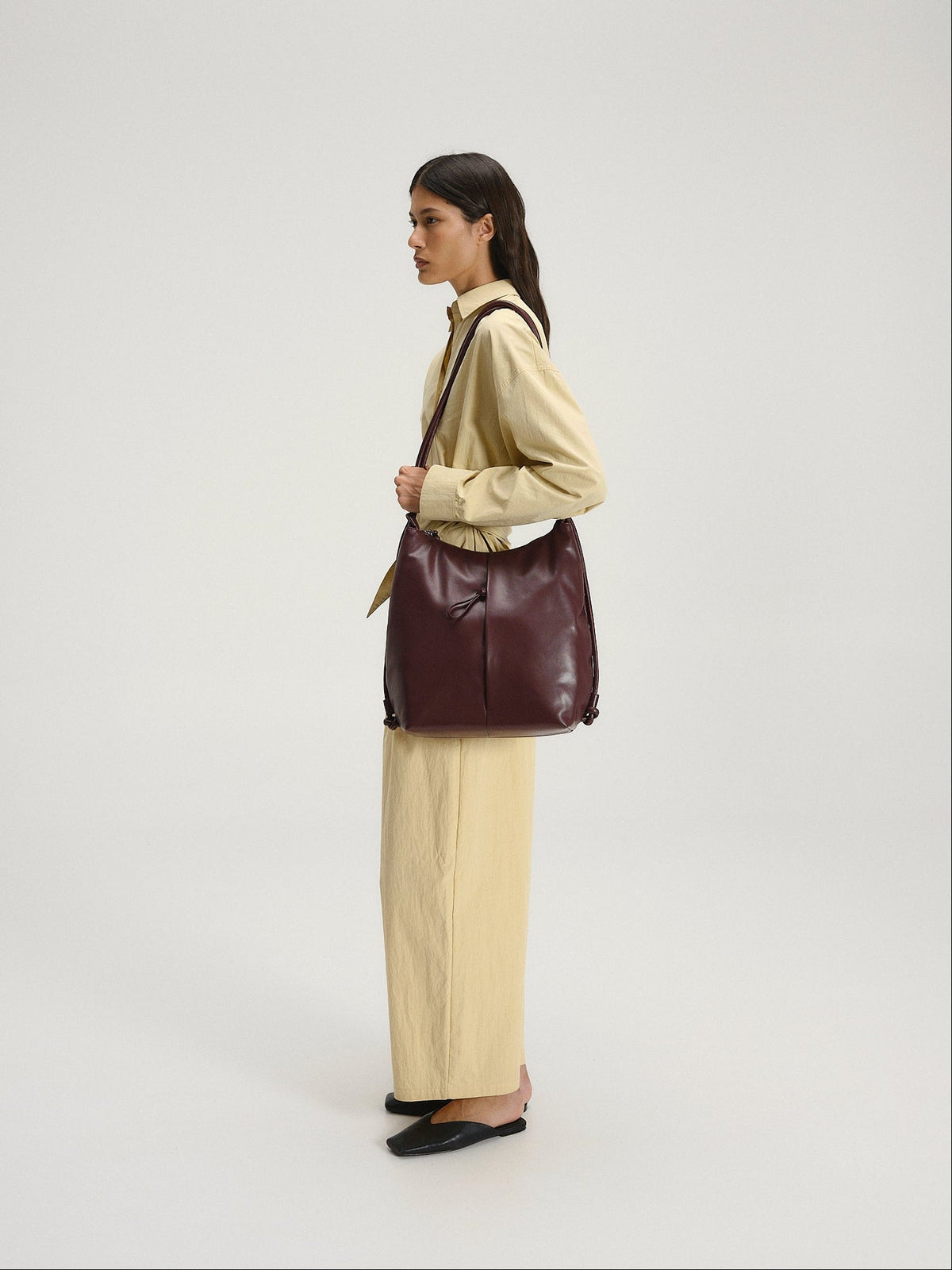 Sac Elio – Sac convertible en cuir vegan, porté épaule, croisé ou sac à dos